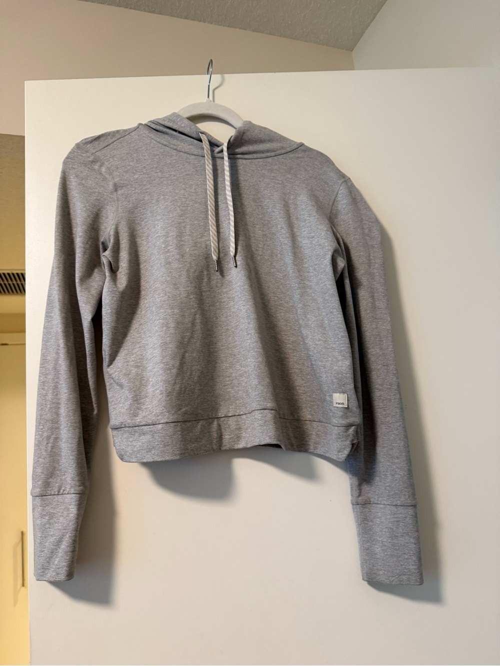 Like new Vuori Pale Grey Hoodie